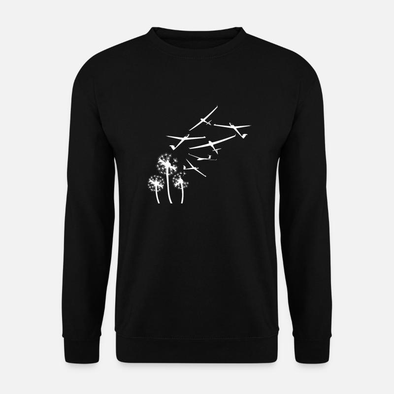 Segelflugzeug - Unisex Pullover - Schwarz