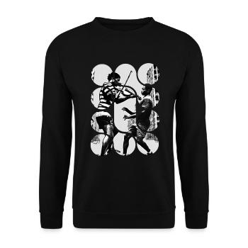 Symphonie Urbaine Dynamique - Sweat-shirt Unisexe - noir - Devant - Alina (178cm) & Michal (187cm)