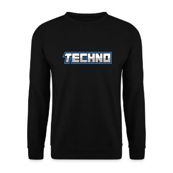 Techno - Sweat-shirt Unisexe - noir - Devant - Alina (178cm) & Michal (187cm)