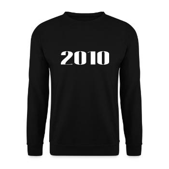 2010 - Cadeau né en 2010 - Sweat-shirt Unisexe - noir - Devant - Alina (178cm) & Michal (187cm)