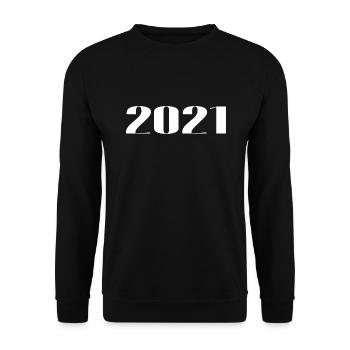 2021 - Cadeau né en 2021 - Sweat-shirt Unisexe - noir - Devant - Alina (178cm) & Michal (187cm)