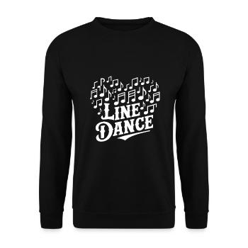 Danse en ligne Danser avec l’amour et le cœur - Sweat-shirt Unisexe - noir - Devant - Alina (178cm) & Michal (187cm)