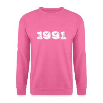 Geburtstagsgeschenk 1991 - 1991 - Unisex Pullover - Pink - Vorne