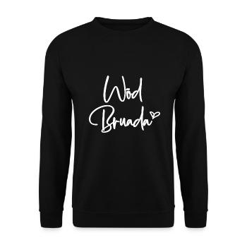 Wöd Bruada Österreich toller Bruder Österreich - Unisex Pullover - Schwarz - Vorne - Alina (178cm) & Michal (187cm)