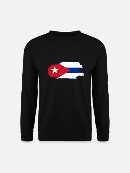 Kuba Flagge Karibik Urlaub Cuba Reise Havanna - Unisex Pullover - Schwarz
