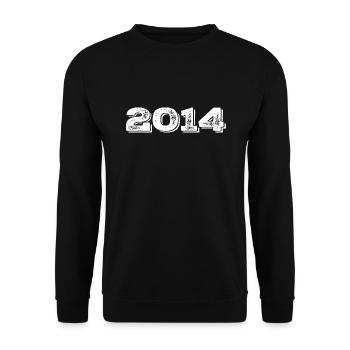 Geburtstagsgeschenk 2014 - 2014 - Unisex Pullover - Schwarz - Vorne - Alina (178cm) & Michal (187cm)