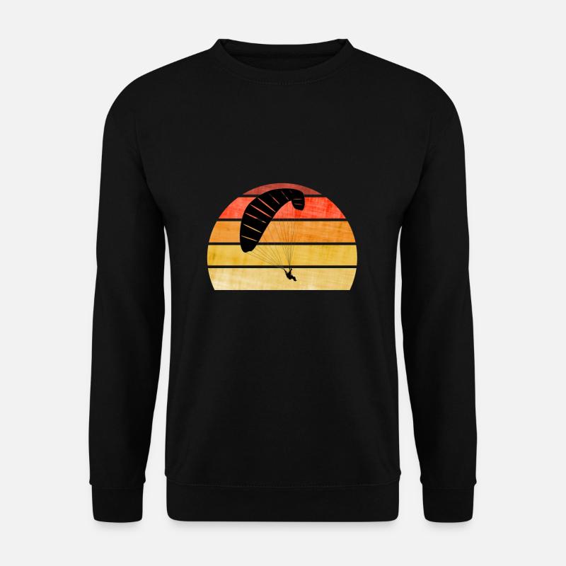 Sunrise paraglider - Unisex Sweatshirt - black