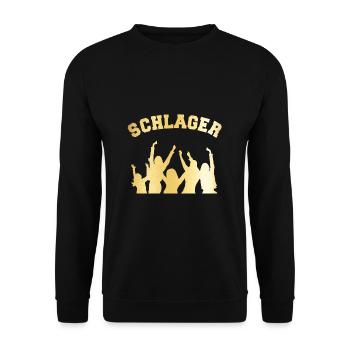 SCHLAGER - Unisex Pullover - Schwarz - Vorne - Alina (178cm) & Michal (187cm)