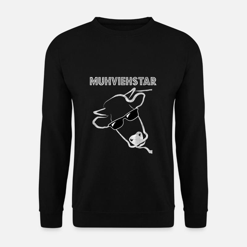 KUH KÜHE UND RINDER RINDVIEH GESCHENK - Unisex Pullover - Schwarz
