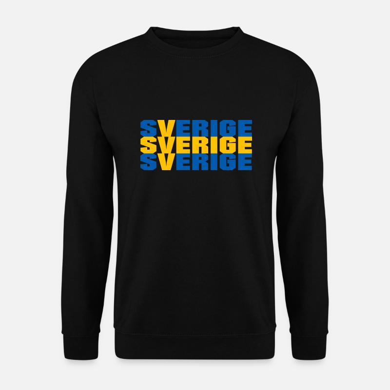 Schweden Schwedisch Sverige - Unisex Pullover - Schwarz