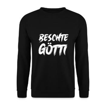 Beschte Götti uf da Welt bescht Götti Schweiz - Unisex Pullover - Schwarz - Vorne - Alina (178cm) & Michal (187cm)