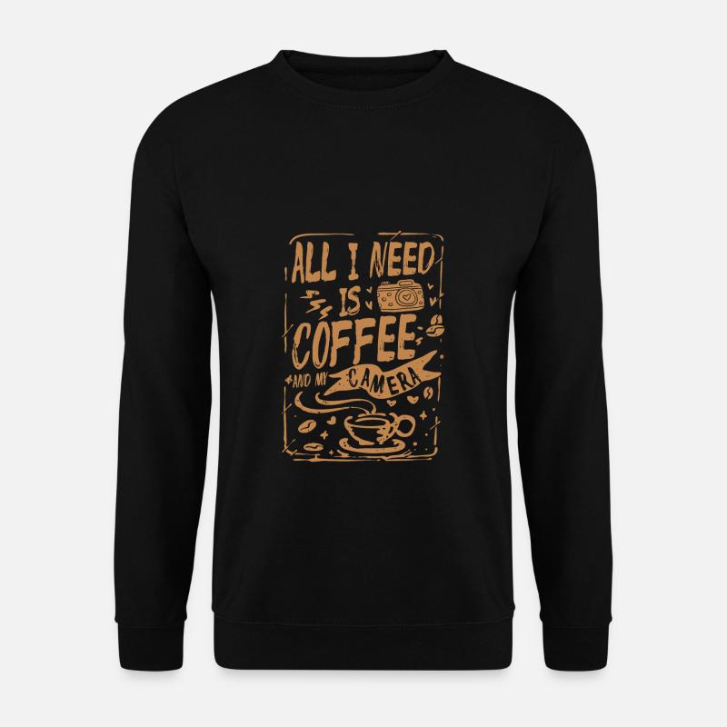 Coffee And Camera - Unisex Sweatshirt - black