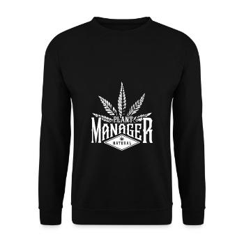 Manager - Unisex Sweatshirt - black - Front - Alina (178cm) & Michal (187cm)