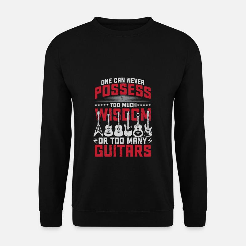 Too much wisdom - Unisex Sweatshirt - black