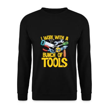 Pile of tools - Unisex Sweatshirt - black - Front - Alina (178cm) & Michal (187cm)