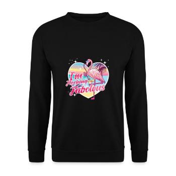 Fabulous streaming - Unisex Sweatshirt - black - Front - Alina (178cm) & Michal (187cm)