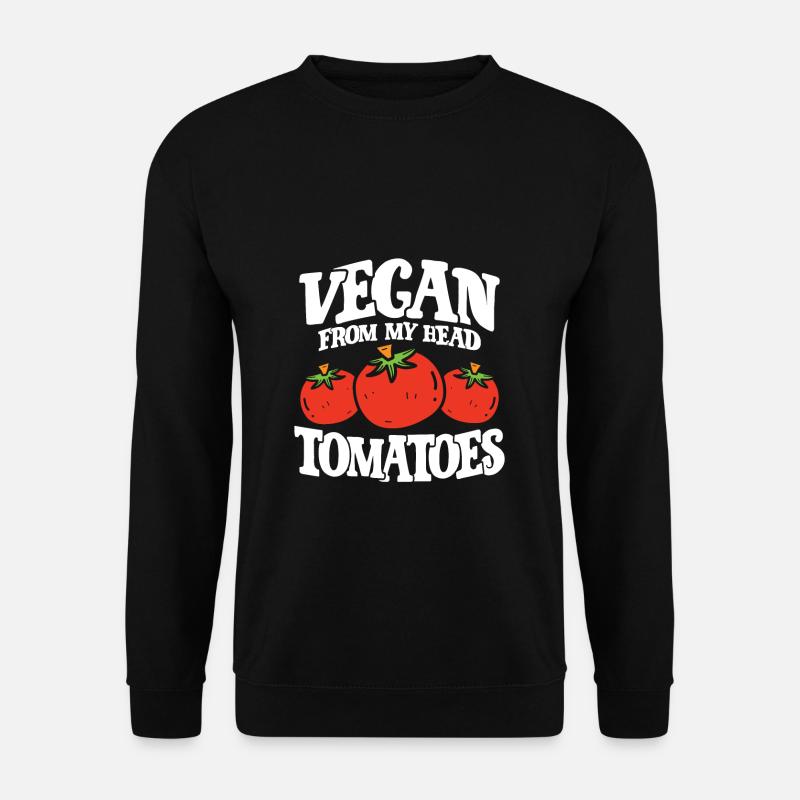Vegan Head Tomatoes - Unisex Sweatshirt - black
