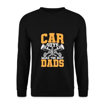 Beste Auto-Väter - Unisex Pullover - Schwarz - Vorne - Alina (178cm) & Michal (187cm)