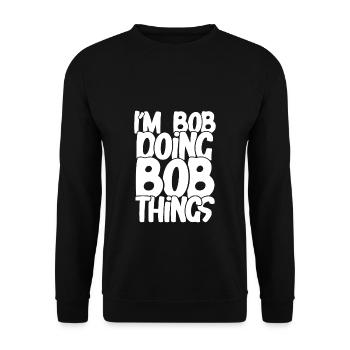 Doing bobsleigh stuff - Unisex Sweatshirt - black - Front - Alina (178cm) & Michal (187cm)