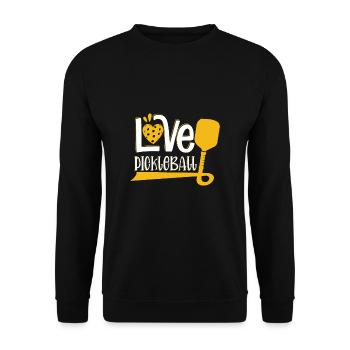 Cher Pickleball - Sweat-shirt Unisexe - noir - Devant - Alina (178cm) & Michal (187cm)
