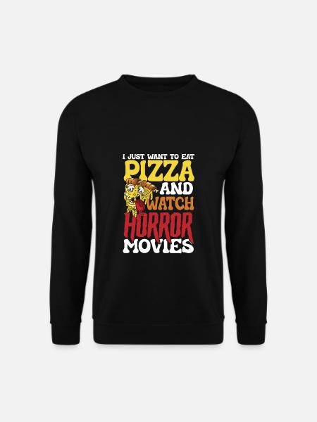 Pizza Food & Horror - Unisex Sweatshirt - black