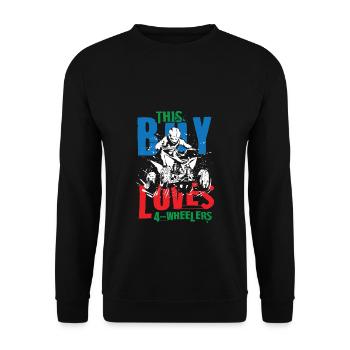 4 bike lovers - Unisex Sweatshirt - black - Front - Alina (178cm) & Michal (187cm)
