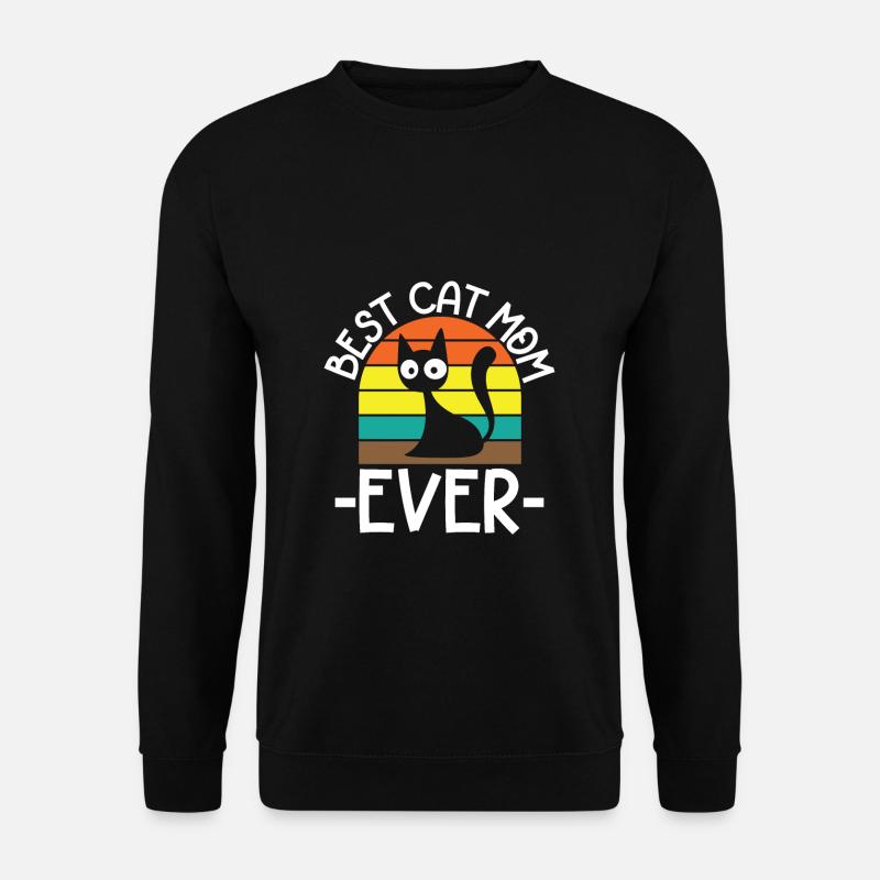 Best Cat Mom - Unisex Sweatshirt - black