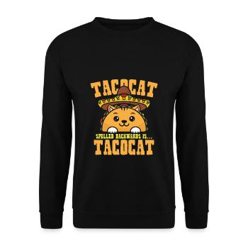 Tacocat Reverse - Unisex Sweatshirt - black - Front - Alina (178cm) & Michal (187cm)