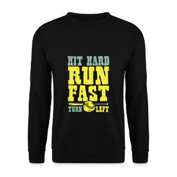 Beat hard - Unisex Sweatshirt - black - Front - Alina (178cm) & Michal (187cm)