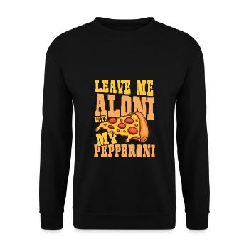 Leave me alone - Unisex Sweatshirt - black - Front - Alina (178cm) & Michal (187cm)
