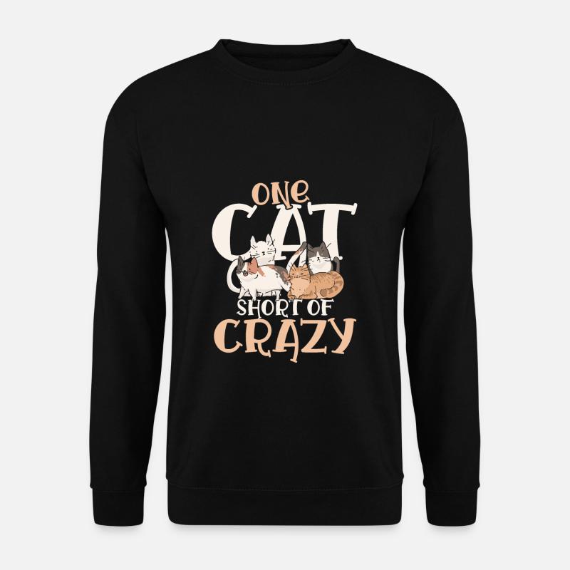 Cat briefly crazy - Unisex Sweatshirt - black