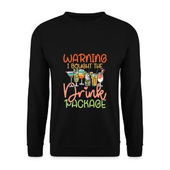 Beverage Package - Unisex Sweatshirt - black - Front - Alina (178cm) & Michal (187cm)