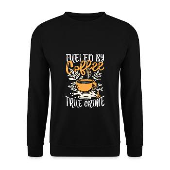 Alimenté par le café - Sweat-shirt Unisexe - noir - Devant - Alina (178cm) & Michal (187cm)