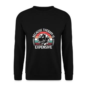 La thérapie coûte cher - Sweat-shirt Unisexe - noir - Devant - Alina (178cm) & Michal (187cm)