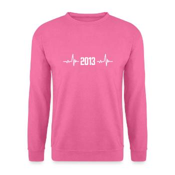 2013 - Jahrgang 2013 - vintage 2013 - Unisex Pullover - Pink - Vorne