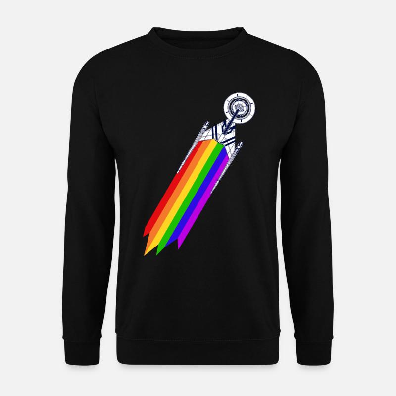 Star Trek Discovery Gay Pride Flug - Unisex Pullover - Schwarz