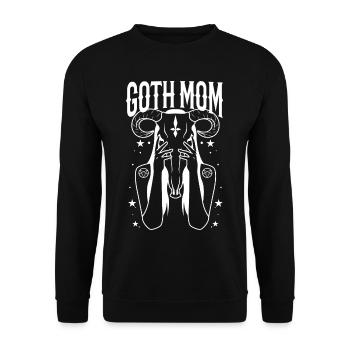 Maman gothique - Sweat-shirt Unisexe - noir - Devant - Alina (178cm) & Michal (187cm)