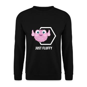 Aquarium fish aquarist "fluffy-fish" puffer fish - Unisex Sweatshirt - black - Front - Alina (178cm) & Michal (187cm)