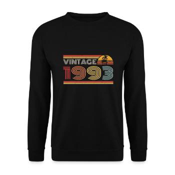 1993 Limited Edition Birthday Outfit 1993 vintag - Unisex Sweatshirt - black - Front - Alina (178cm) & Michal (187cm)