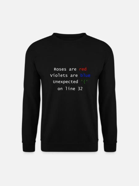 | en ligne inattendu Programmeur Informaticien - Sweat-shirt Unisexe - noir