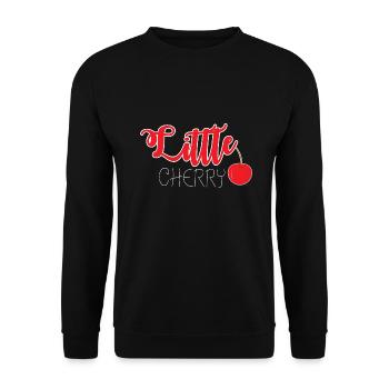 Little Cherry - Unisex Pullover - Schwarz - Vorne - Alina (178cm) & Michal (187cm)