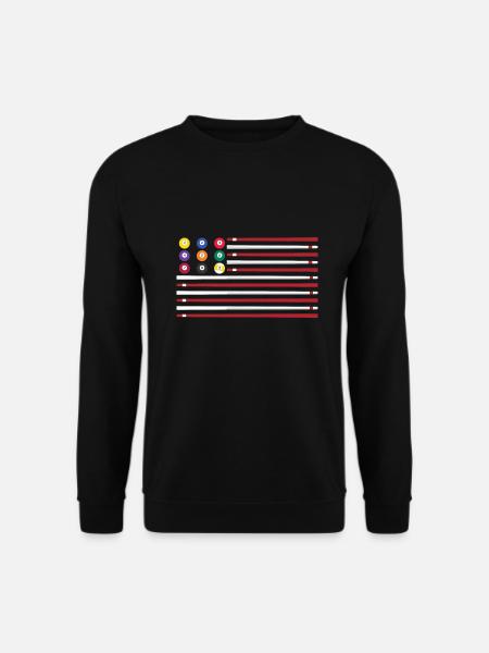 Billard Billardkugel Snooker Pool Poolbillard - Unisex Pullover - Schwarz