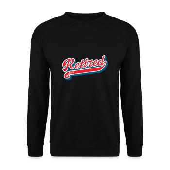 Retired 2019 - Unisex Sweatshirt - black - Front - Alina (178cm) & Michal (187cm)