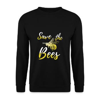 Sauvez les abeilles - Sweat-shirt Unisexe - noir - Devant - Alina (178cm) & Michal (187cm)