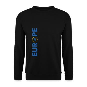 Europe EU European Union stars - Unisex Sweatshirt - black - Front - Alina (178cm) & Michal (187cm)