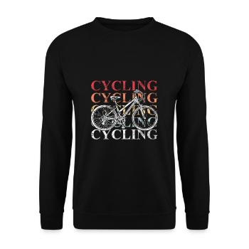 Vélo Vélo Vélo Vélo Vélo Vélo Vélo - Sweat-shirt Unisexe - noir - Devant - Alina (178cm) & Michal (187cm)