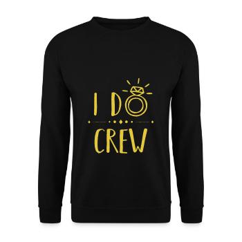 I do crew - Unisex Sweatshirt - black - Front - Alina (178cm) & Michal (187cm)