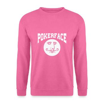 Pokerface König Spielkarte Poker - Unisex Pullover - Pink - Vorne