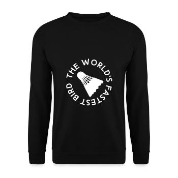 The Worlds Fastest Bird Badminton Shuttlecock - Sweat-shirt Unisexe - noir - Devant - Alina (178cm) & Michal (187cm)