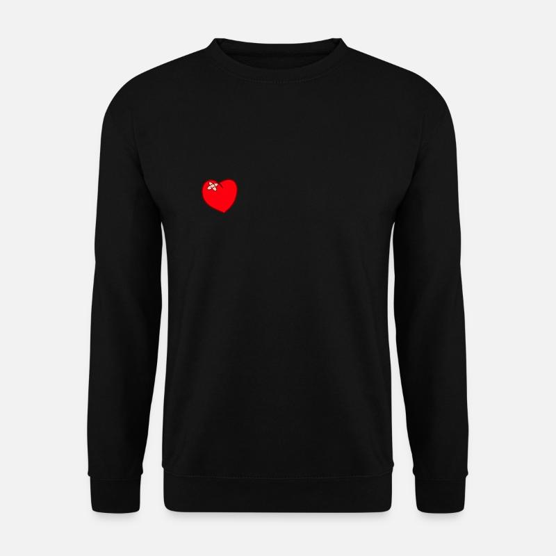 Herz verletzt - Unisex Pullover - Schwarz